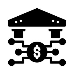 Icon Transfer Receive With Style Glyph 