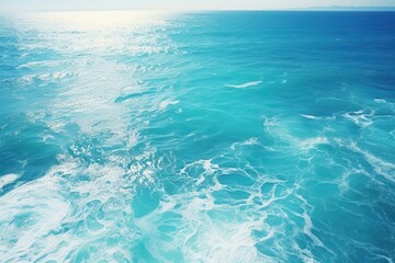 Obraz premium Blue ocean outdoors horizon nature