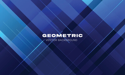 Abstract blue geometric background