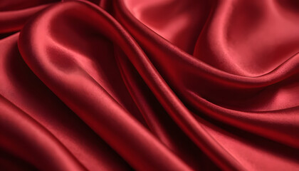 Fototapeta premium Refined and elegant satin fabric in stunning 4K detail. Enhance your branding, product packaging, or luxury visuals with this soft, flowing texture that speaks of sophistication and class.