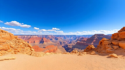 Fototapeta premium View into the canyon from the North Kaibab Trail at North Rim in Grand Canyon National park