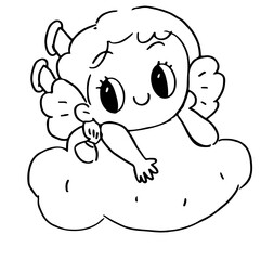 baby child Cupid angel cartoon 
