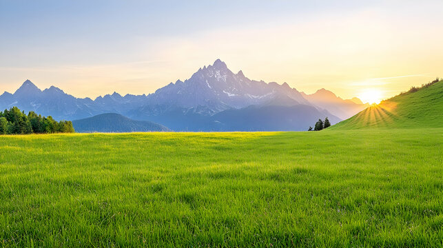 Wilder Kaiser Panorama am Astbergsee bei Sonnenuntergang mit dramatischen Wolken