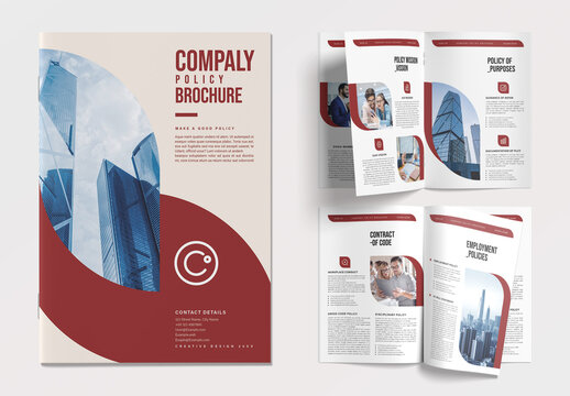 Company Policy Handbook Brochure