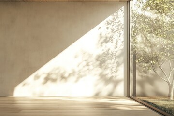 Empty white wall background architecture interior window