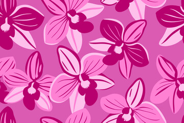 Magnolia flowers  floral background, minimalistic style