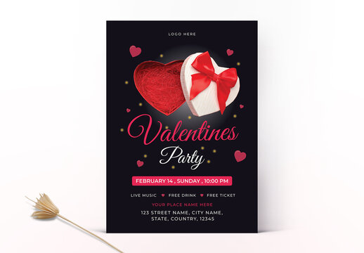 Valentine's Day Party Flyer