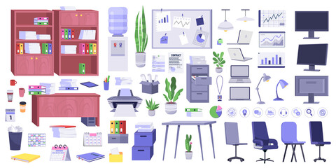 18 - Office home furniture set