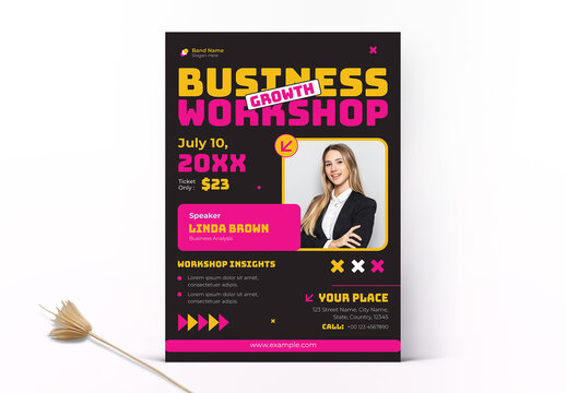 Business Growth Workshop Flyer Layout