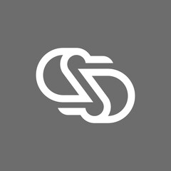 the logo consists of the letter SD. Abstract and elegant.