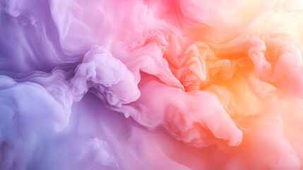 Fototapeta premium Soft Abstract Gradient Blending Pastel Pink, Peach, and Lavender Tones Beautifully