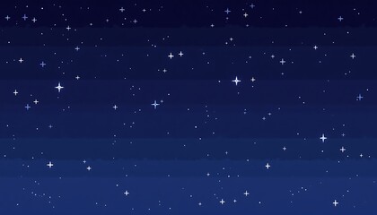 Pixel Art Night Sky Starry Background Simple Design