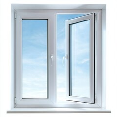 Open window view with clear sky interior modern design bright atmosphere captured perspective for home decor