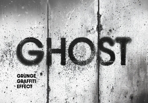Distort Urban Text Effect Mockup