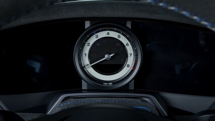 Tachometer in a car