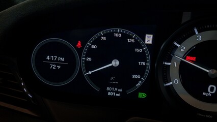 Fototapeta premium Speedometer and tachometer