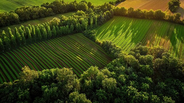 Professional documentation of agroforestry systems featuring the integration of trees, shrubs, and crops.