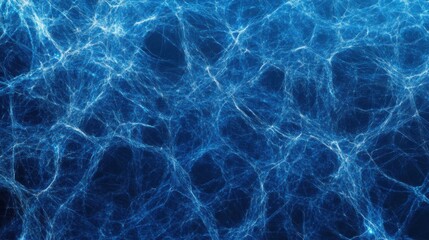 a blue background with a lot of blue fibers