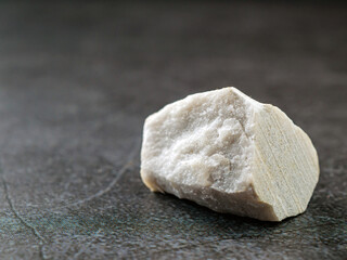 Close-up of marble stone on gray background