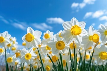 Fototapeta premium Daffodil flower nature sky
