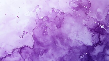 Obraz premium Lavender Dreamscape: An ethereal watercolor painting in shades of purple and lavender, with swirling clouds of color creating a dreamy, abstract landscape.
