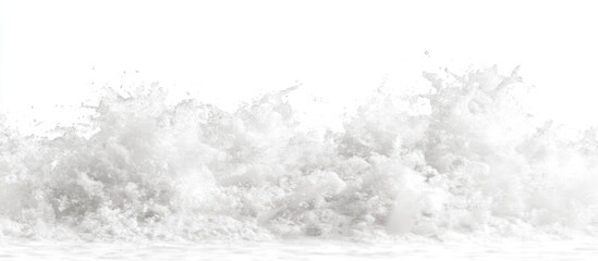 Fototapeta premium Ocean wave splash, white background, design element