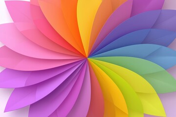 A vibrant arrangement of paper petals in various colors, creating a stunning floral design that adds a creative touch to any space.