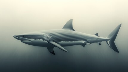 Obraz premium Great white shark underwater ocean wildlife documentary (1)