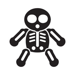 X-ray icon silhouette vector illustration Hospital and medical health care