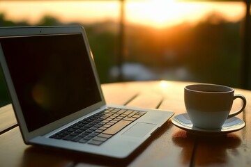Fototapeta premium A concept of working outside at the office.
