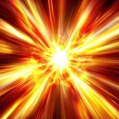 Obraz premium Red and yellow minimalist background featuring smooth radial gradients that transition from the center outward, creating a warm and dynamic visual in a 16:9 layout