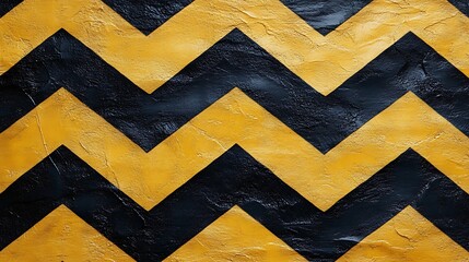 Zigzagging in Black and Gold:  A bold and striking visual, this abstract pattern of alternating black and gold zigzags creates a dynamic and modern design element.  