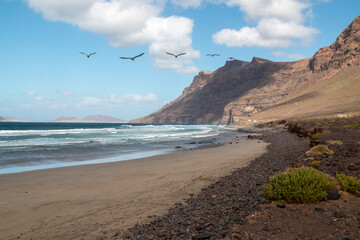 Coast of Atlantic ocean, Famara, Lanzarote