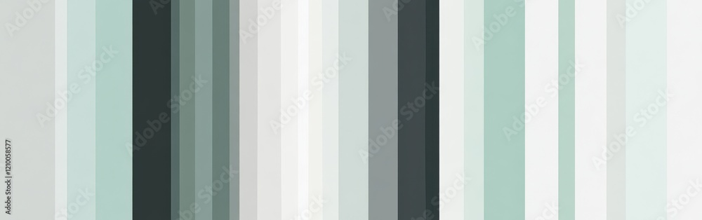 Poster minimalist design featuring dashed lines in muted mint and gray colors creating a modern aesthetic