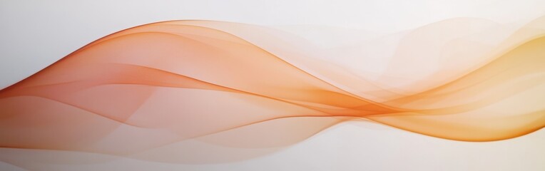 Soft amber and coral arcs gracefully intertwine, creating a tranquil abstract design with elegant flow and subtle warmth