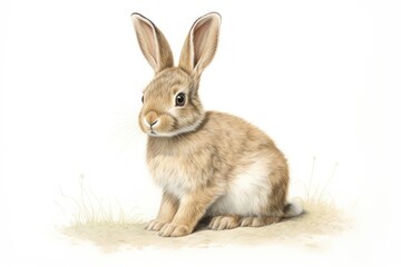 Fototapeta premium Rabbit full body animal mammal rodent