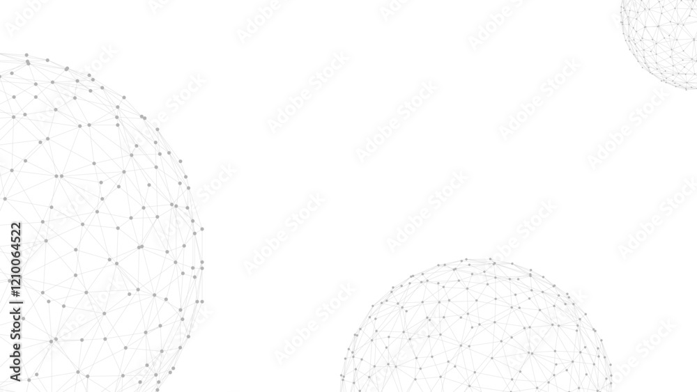 Poster Technology abstract background. Dots connected by lines. Minimalist mesh backdrop. Abstract polygonal shape.