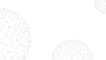 Technology abstract background. Dots connected by lines. Minimalist mesh backdrop. Abstract polygonal shape.