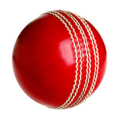 cricket ball on isolated on white background PNG.AI GENERATED