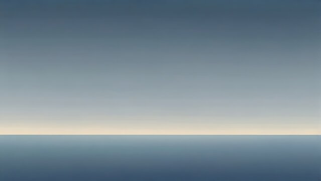 Minimalist serene blue gradient sky and ocean horizon business background template