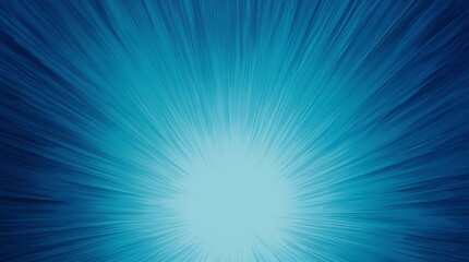 Abstract blue background for business with burst effect of lines emanating from center