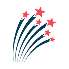 Celebration Fireworks Symbol Vector.