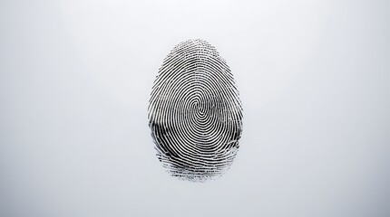 Unique Identification Concept fingerprint pattern for business, personal security and access control