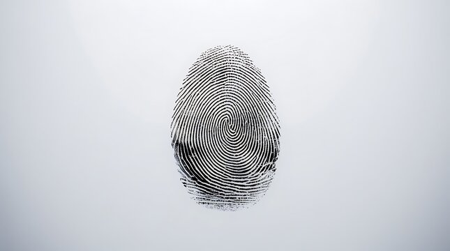 Unique Identification Concept fingerprint pattern for business, personal security and access control - Powered by Adobe