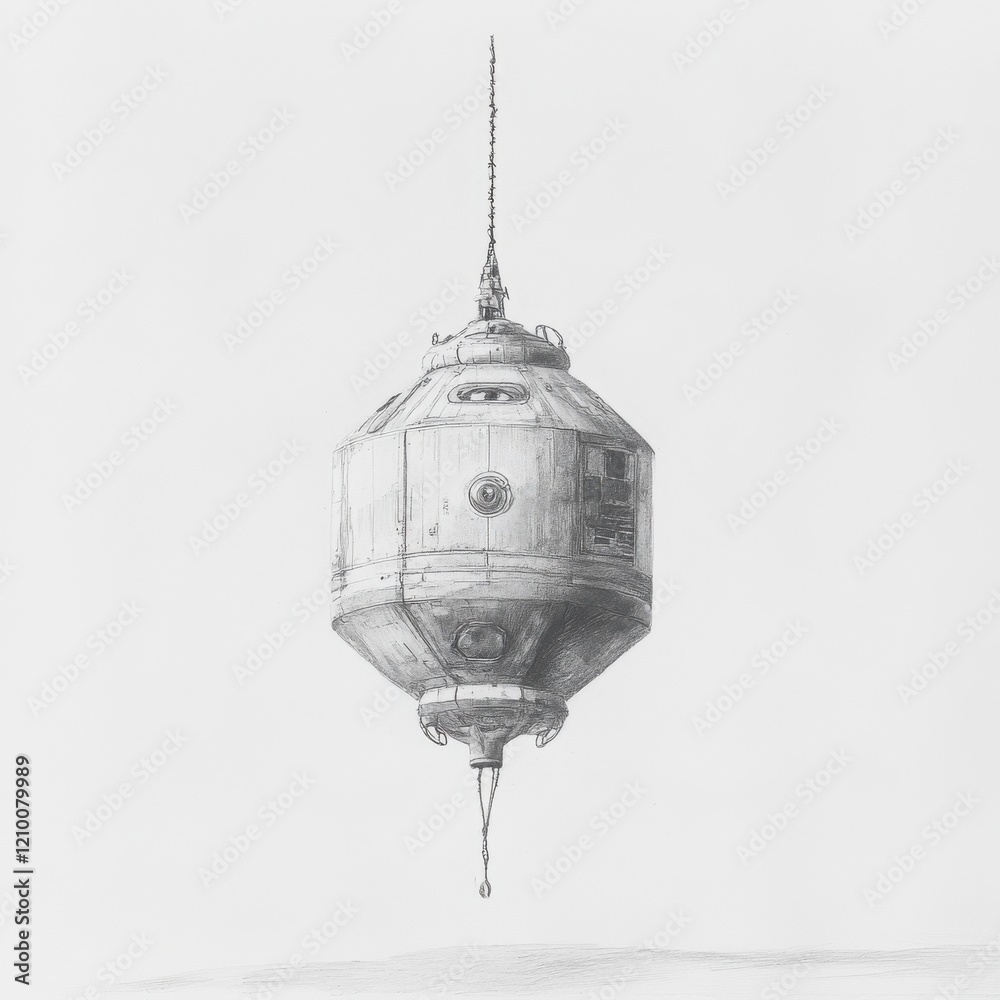 Poster Floating space buoy designed for navigation deployed in open space environment