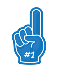 american football foam hand