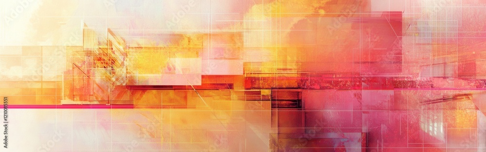 Fototapete vibrant abstract design showcasing dynamic colors and shapes in a modern artistic style for visual i