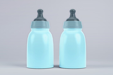 Baby Milk Bottle Branding Mockup Design