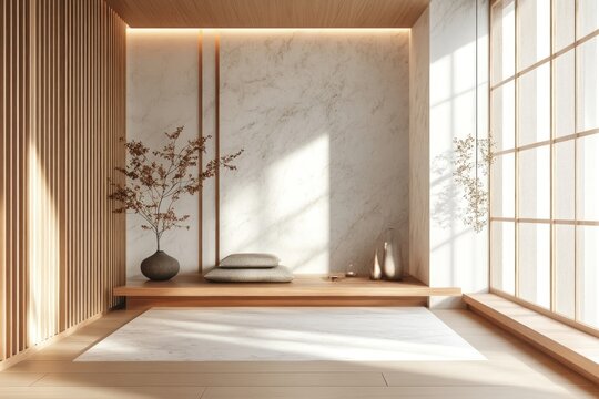 Modern japan onzen minimalist atmosphere interior