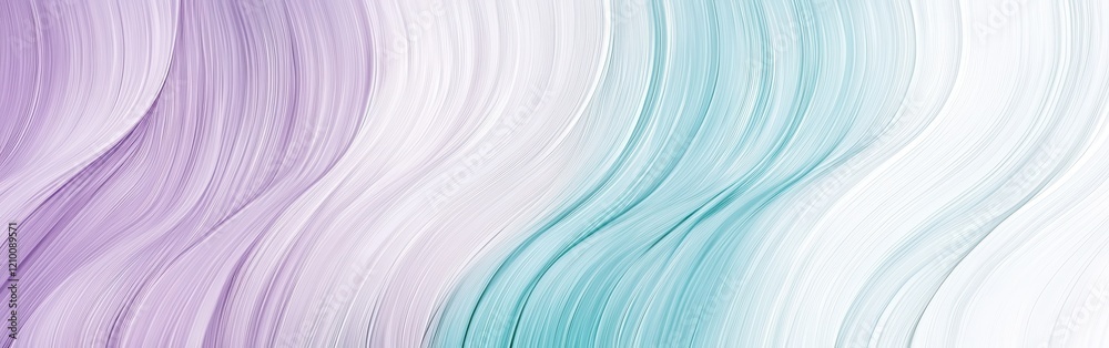 Poster soft pencil strokes create a gradient of lavender and teal arcs in a seamless design ideal for conte